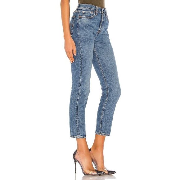 Levi's Wedgie Jeans Blue Womens Size 25 - Picture 3 of 11